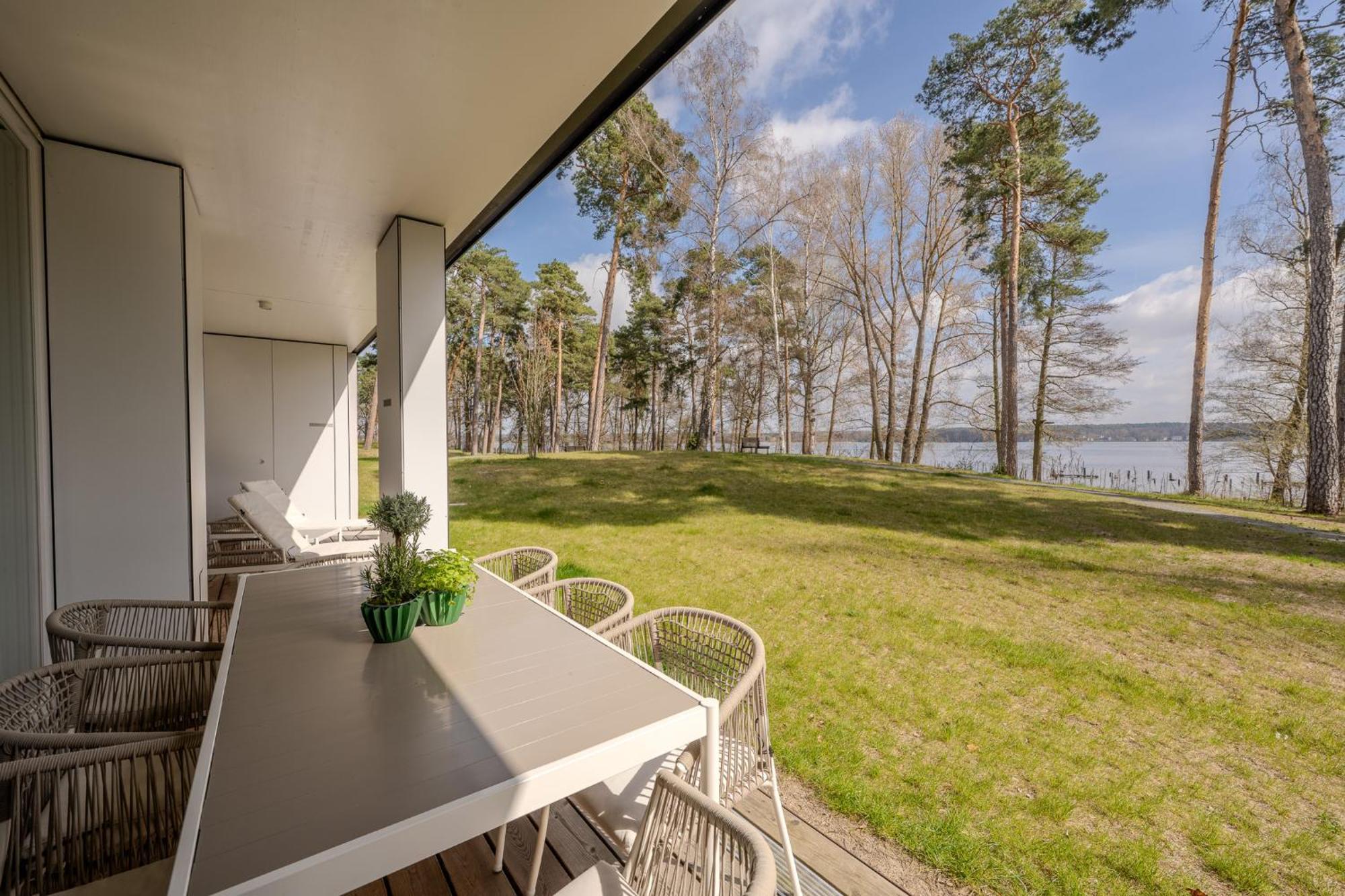 Marina Maisonette Seeblick Mit Pool Und Sauna Bad Saarow Exteriör bild